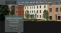 Desktop Screenshot of clayborneapts.com